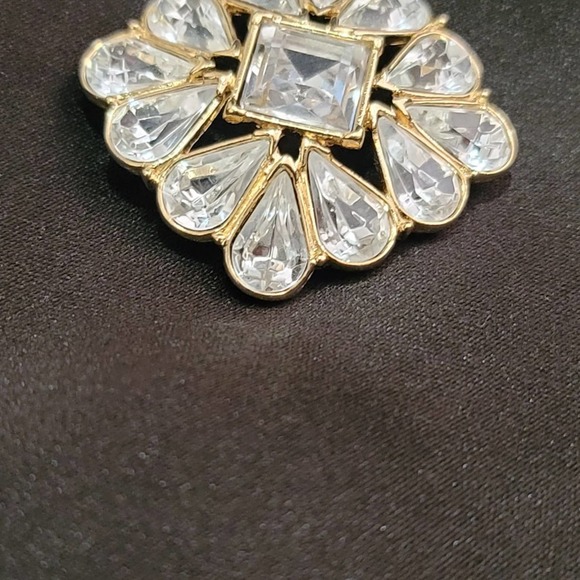 Vtg Rhinestone Brooch Pin - Picture 3 of 4